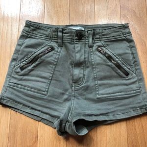 Cargo high rise shorts rare